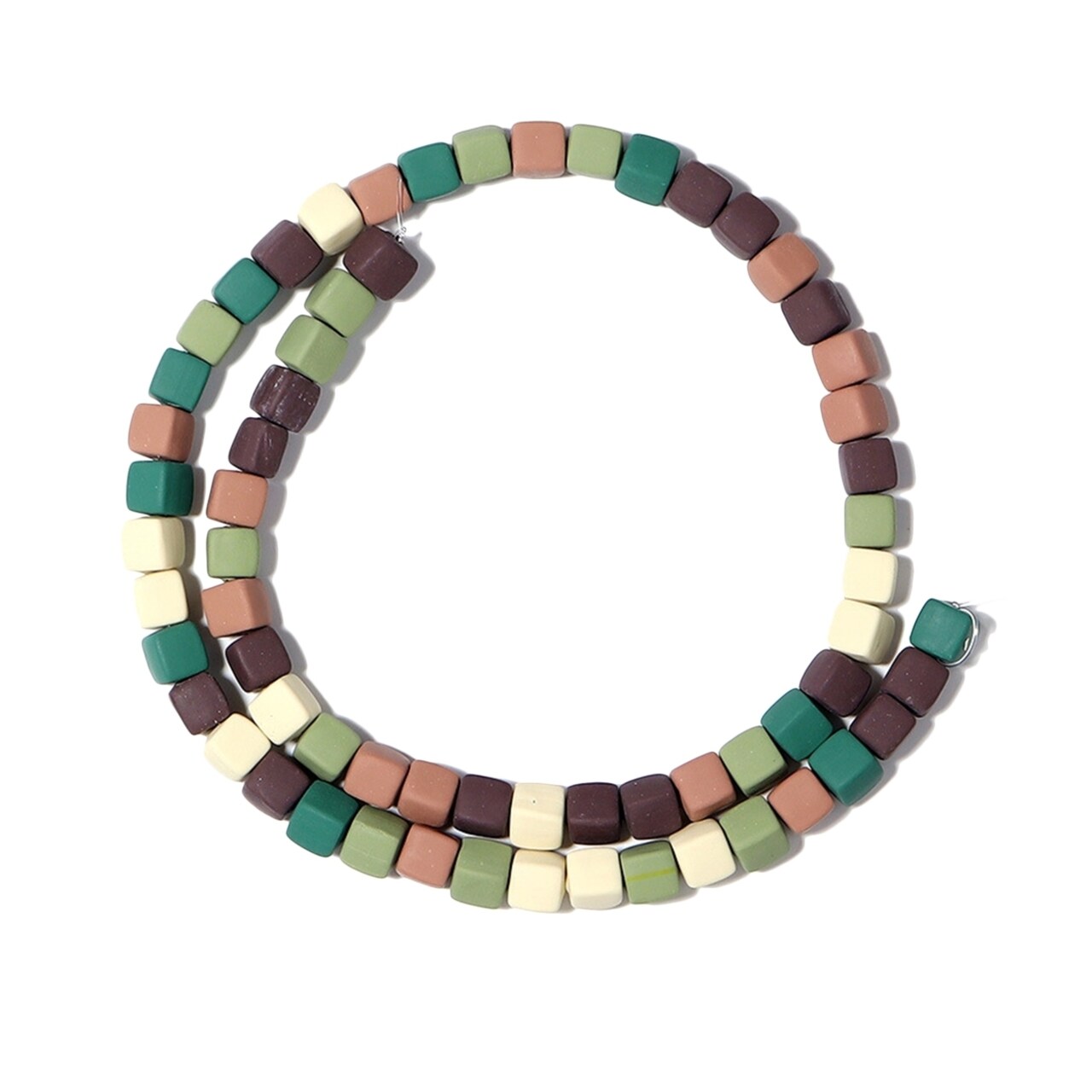 Irregular Square Soft Clay Natural Girls Bracelet Candy Color Jewelry Making Scattered Beads Strand Jewelry Accessories